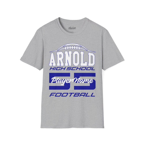 Arnold High School Football T-Shirt — Custom Player Name & Number