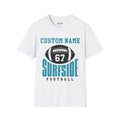 Custom Surfside Football Team T-Shirt — Personalized Name & Number