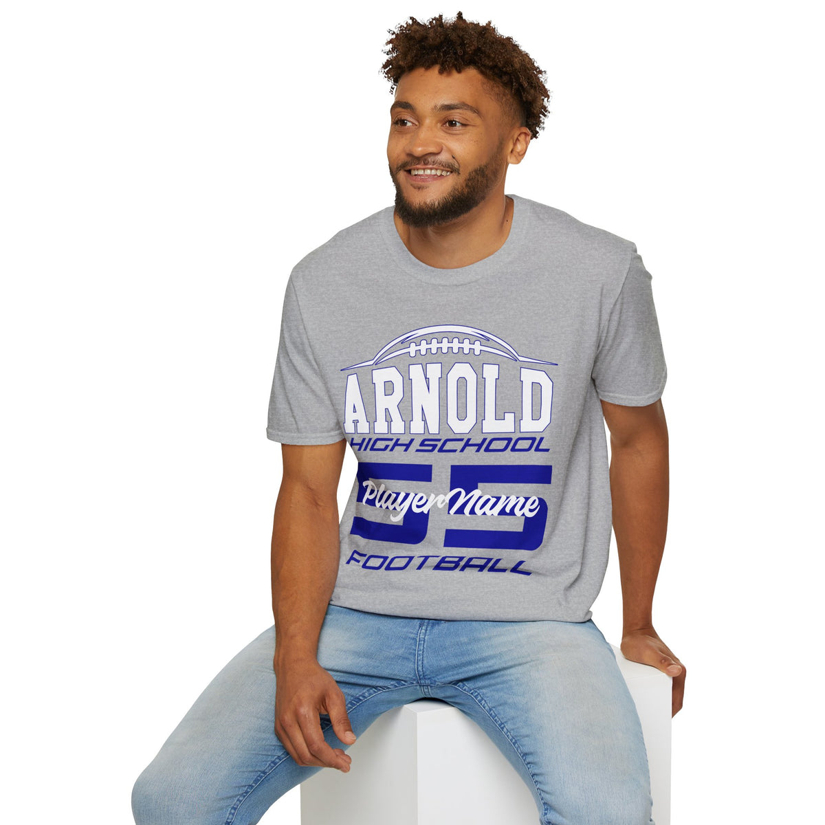 Arnold High School Football T-Shirt — Custom Player Name & Number